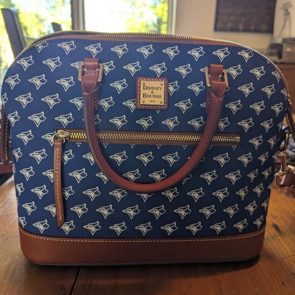 NWT Exclusive Dooney & Bourke Leather Blue Jays Purse